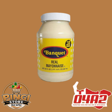 Banquet Mayonnaise 443ml - “PICK UP FROM PINGI STORE, HA’APAI”