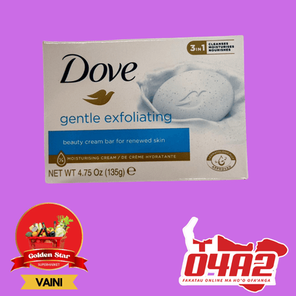 Dove gentle exfoliating (Koa Kaukau) 90g - "PICK UP FROM GOLDEN STAR, VAINI TONGATAPU"