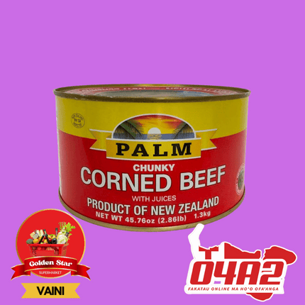 Palm Corned Beef 45.76oz - "PICK UP FROM GOLDEN STAR, VAINI TONGATAPU"