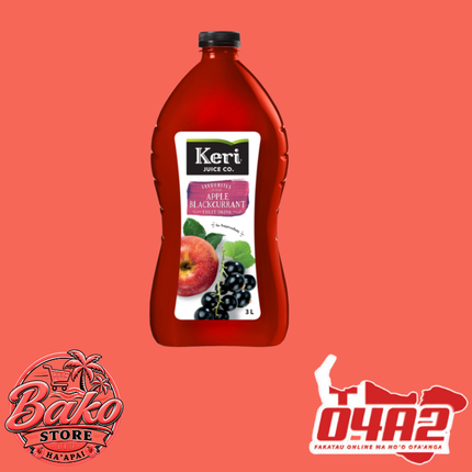 Keri Apple & Blackcurrant 2.8L - “PICK UP AT BAKO STORE IN PANGAI OR HIHIFO HA’APAI BRANCHES”