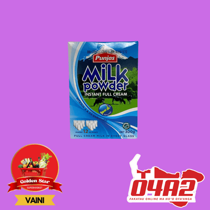 Punjas Milk Powder 300g - "PICK UP FROM GOLDEN STAR, VAINI TONGATAPU"