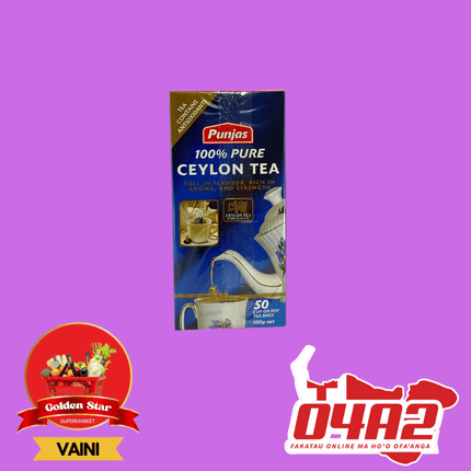 Punjas 100% Pure Ceylon Tea 100g - "PICK UP FROM GOLDEN STAR, VAINI TONGATAPU"