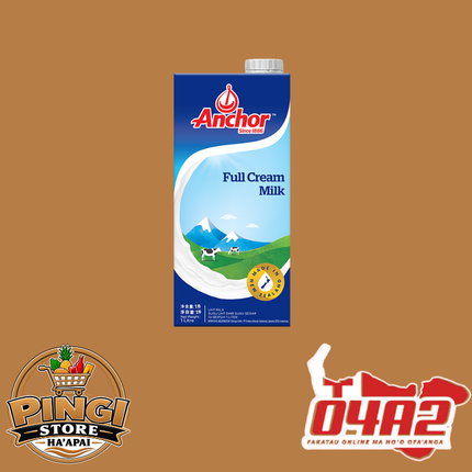 Anchor Milk 1L - "PICK UP FROM PINGI STORE, HA'APAI"