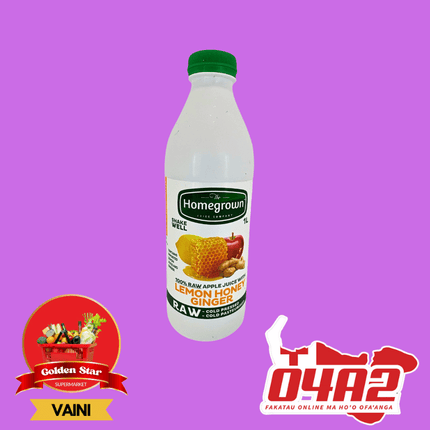 Raw Fruit Juices Lemon Honey Ginger - "PICK UP FROM GOLDEN STAR, VAINI TONGATAPU"