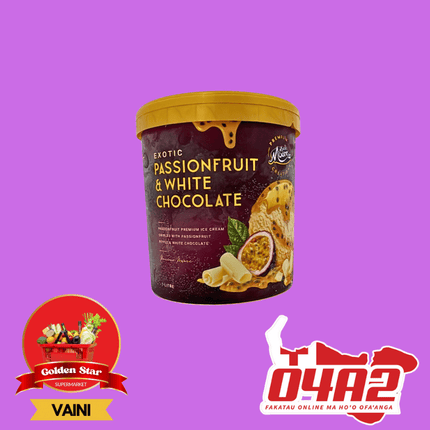 Passionate & White Chocolate Ice Cream - "PICK UP FROM GOLDEN STAR, VAINI TONGATAPU"