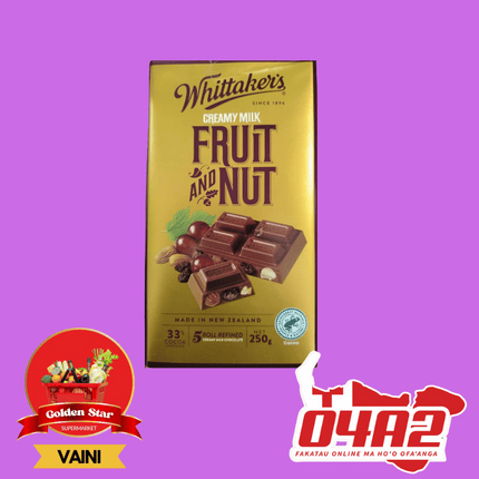 Fruit & Nut Whittaker Pa Lole - "PICK UP FROM GOLDEN STAR, VAINI TONGATAPU"