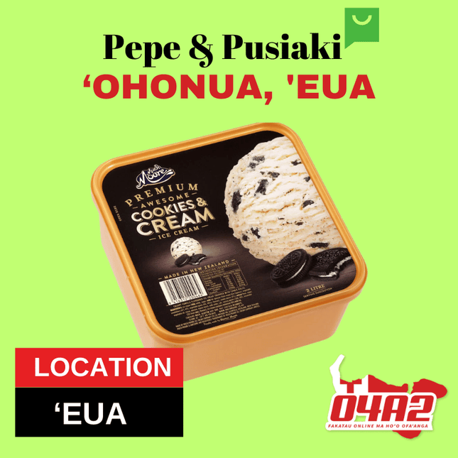 Much Moore Ice Cream - "PICK UP FROM PEPE & PUSIAKI, 'OHONUA, 'EUA"