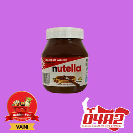 Nutella 750g (Out of Stock) - "PICK UP FROM GOLDEN STAR, VAINI TONGATAPU"