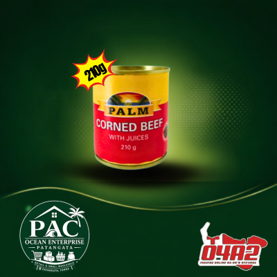 Palm Corned Beef 210g - "PICK UP FROM PAC OCEAN ENTERPRISE STORE in PATANGATA"
