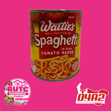 Watties Spaghetti 820g - “PICK UP FROM RUTC SUPERMARKET, HALALEVA”