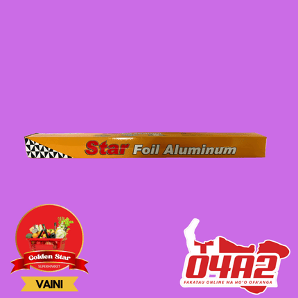 Star Foil Aluminium - "PICK UP FROM GOLDEN STAR, VAINI TONGATAPU"