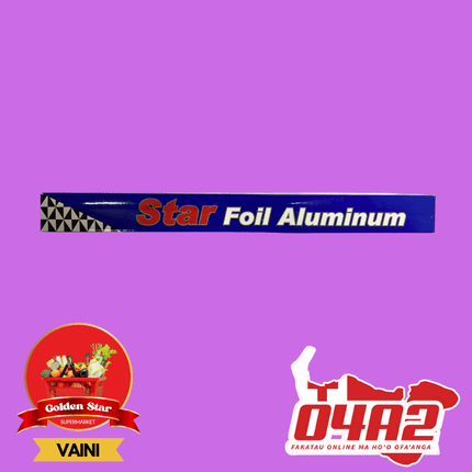Star Foil Aluminium - "PICK UP FROM GOLDEN STAR, VAINI TONGATAPU"