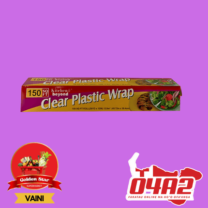 Clear Plastic Wrap (45.72m x 30.4 ) - "PICK UP FROM GOLDEN STAR, VAINI TONGATAPU"