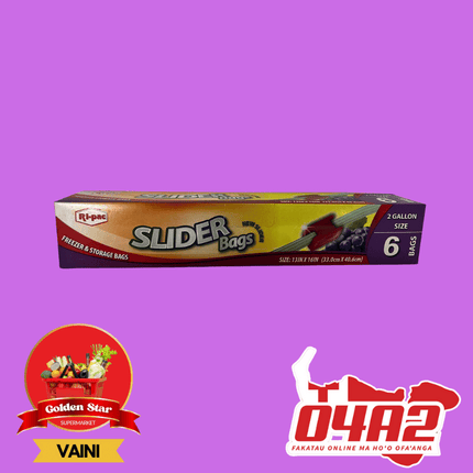 Slider Bag 13inx16in (33.0cmx 40.6cm) - "PICK UP FROM GOLDEN STAR, VAINI TONGATAPU"