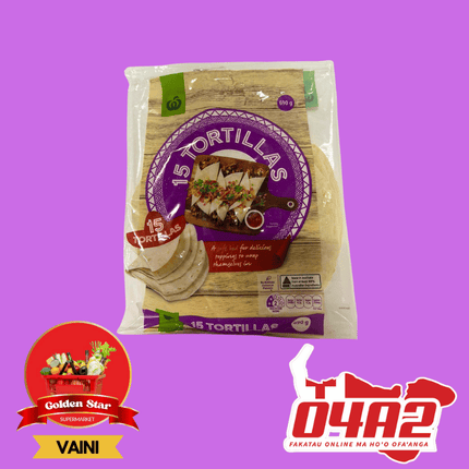 15 Tortillas 690g - "PICK UP FROM GOLDEN STAR, VAINI TONGATAPU"