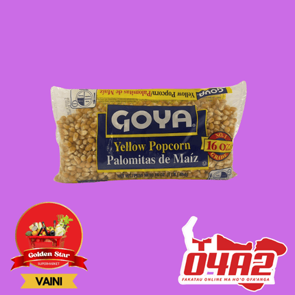 GOYA Yellow Popcorn 454g - "PICK UP FROM GOLDEN STAR, VAINI TONGATAPU"