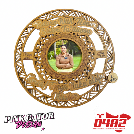 Design L Frame 55cm - “PICK UP FROM PINK GATOR DESIGN AT HALA PAINI TU’U UA, HAVELU”