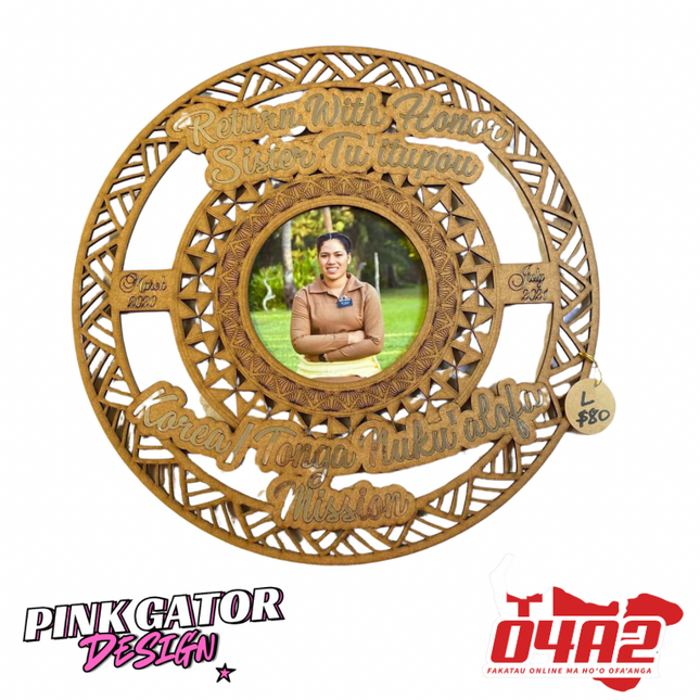 Design L Frame 55cm - “PICK UP FROM PINK GATOR DESIGN AT HALA PAINI TU’U UA, HAVELU”
