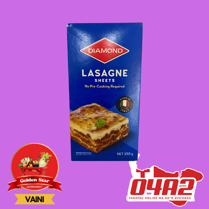 Lasagne Sheets 250g - "PICK UP FROM GOLDEN STAR, VAINI TONGATAPU"