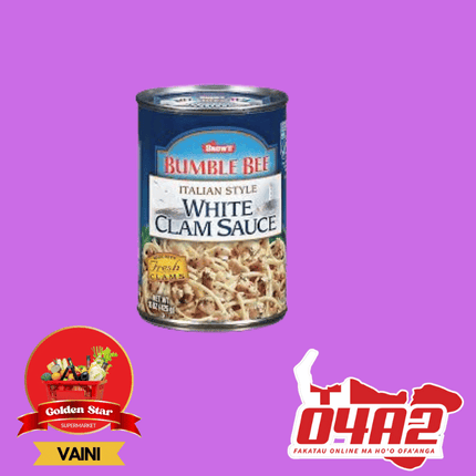 Bumble Bee White Clam Sauce (Italian Style) 425g - "PICK UP FROM GOLDEN STAR, VAINI TONGATAPU"