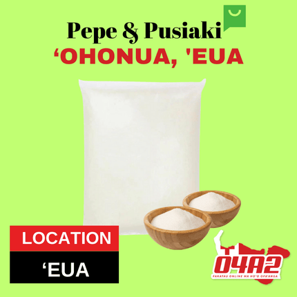 Lin White Sugar 1kg Out of Stock - "PICK UP FROM PEPE & PUSIAKI, 'OHONUA, 'EUA"