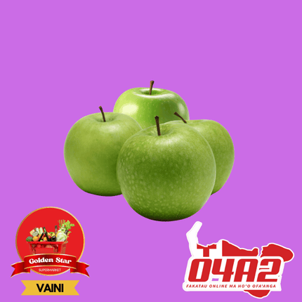4 Green Apples - "PICK UP FROM GOLDEN STAR, VAINI TONGATAPU"