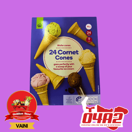 Kouni Aisikilimi (Wafer Cones 24 Cones) - "PICK UP FROM GOLDEN STAR, VAINI TONGATAPU"