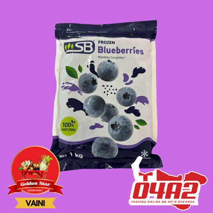 Frozen Blueberries - "PICK UP FROM GOLDEN STAR, VAINI TONGATAPU"