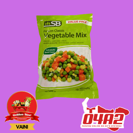 Frozen Classic Vegetable Mix 500g - "PICK UP FROM GOLDEN STAR, VAINI TONGATAPU"