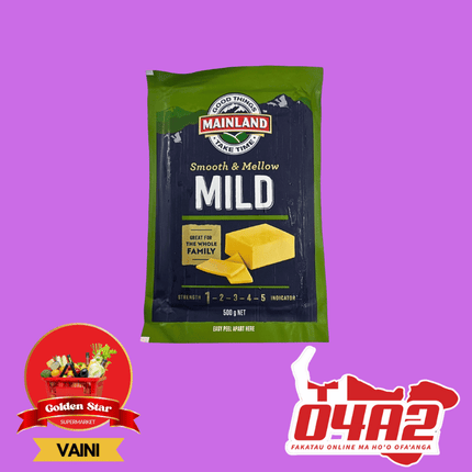Mainland Smooth And Mellow Mild Cheese 1Kg (Out of Stock) - "PICK UP FROM GOLDEN STAR, VAINI TONGATAPU"