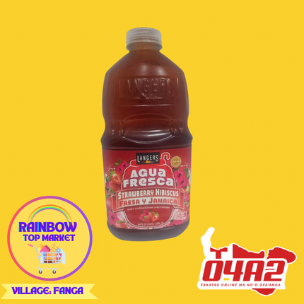 Agua Fresca Strawberry Drink - PICK UP FROM RAINBOW TOP MARKET IN FANGA