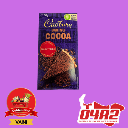 Cadbury Baking Cocoa 250g - "PICK UP FROM GOLDEN STAR, VAINI TONGATAPU"