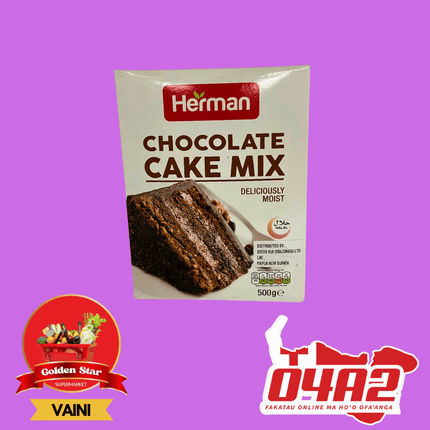 Herman Chocolate Cake Mix 500g - "PICK UP FROM GOLDEN STAR, VAINI TONGATAPU"