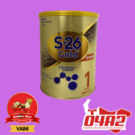 S-26 Gold Infant Formula Follow-On 900g - "PICK UP FROM GOLDEN STAR, VAINI TONGATAPU"