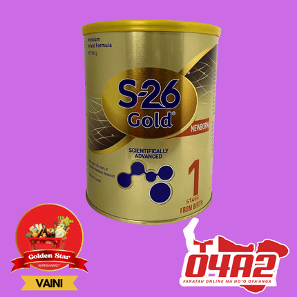 S-26 Gold Infant Formula Newborn 900g - "PICK UP FROM GOLDEN STAR, VAINI TONGATAPU"
