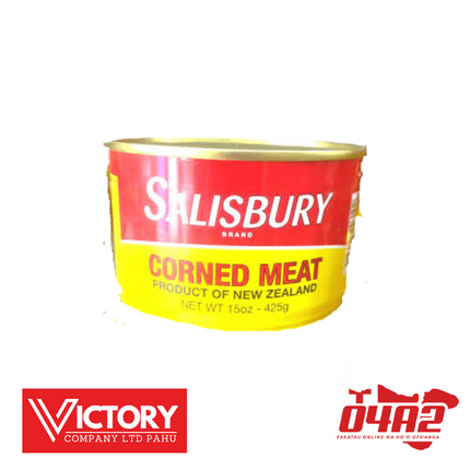 Salisbury Corn Beef 425g Kapapulu 1 lb- "PICK UP FROM VICTORY SUPERMARKET & WHOLESALE, PAHU"