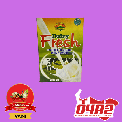 Dairy Fresh Instant Full Cream Milk Powder 250g - "PICK UP FROM GOLDEN STAR, VAINI TONGATAPU"