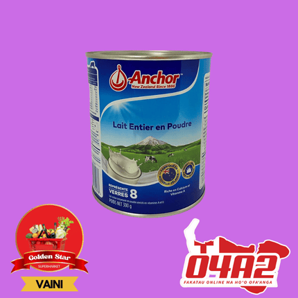 Anchor Full Cream Milk Powder 900g - "PICK UP FROM GOLDEN STAR, VAINI TONGATAPU"