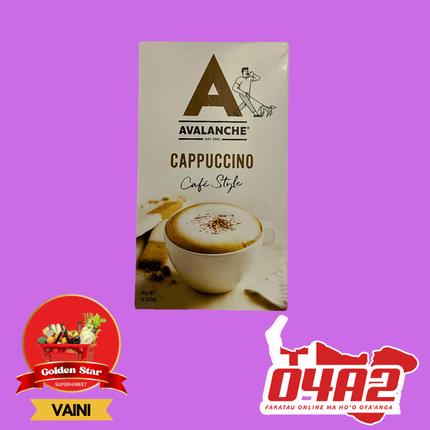 Avalanche Cappuccino Cafe Style 160g - "PICK UP FROM GOLDEN STAR, VAINI TONGATAPU"