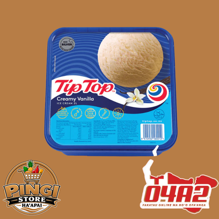 Tip Top Ice Cream 2L - "PICK UP FROM PINGI STORE, HA'APAI"
