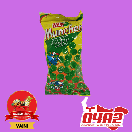 Muncher Green Peas 170g - "PICK UP FROM GOLDEN STAR, VAINI TONGATAPU"