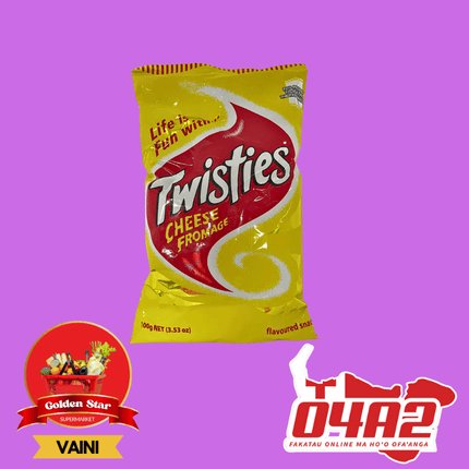 Twisties Cheese Flavor 100g Out of Stock - "PICK UP FROM GOLDEN STAR, VAINI TONGATAPU"