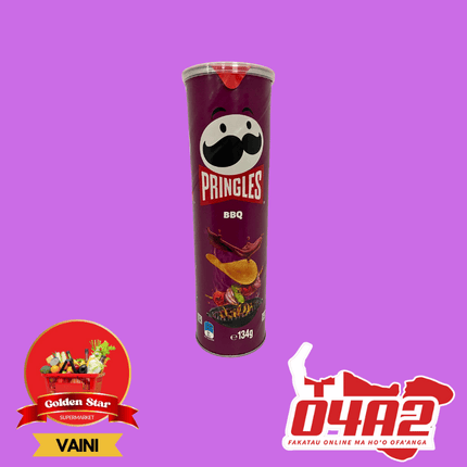 Pringles BBQ Flavor 134g - "PICK UP FROM GOLDEN STAR, VAINI TONGATAPU"
