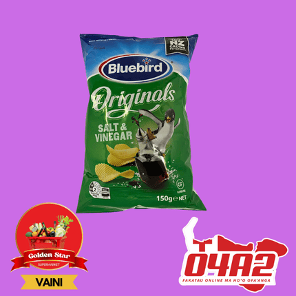 Bluebird Salt & Vinegar Flavor 150g - "PICK UP FROM GOLDEN STAR, VAINI TONGATAPU"