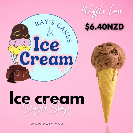 Single Scoop Ice Cream (Waffle Cone) -"PICK UP FROM RAYS CAKES & ICE CREAMS, NGELEIA"
