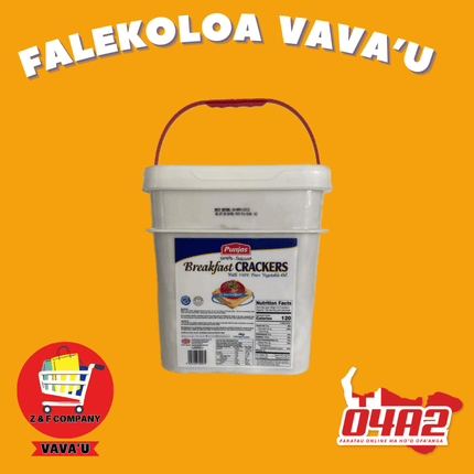 Punjas Breakfast Crackers 2Kg - "PICK UP FROM Z&F HANGA KI POUONO, NEIAFU VAVA'U"