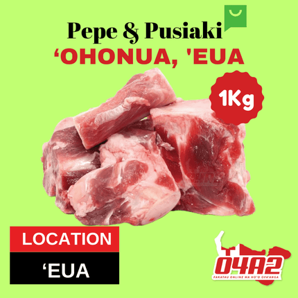 Sipi Hui Molu (Lamb Bones) 1Kg - "PICK UP FROM PEPE & PUSIAKI, 'OHONUA, 'EUA"