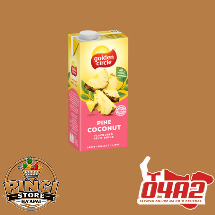 Golden Juice Pine Coconut 1L - “PICK UP FROM PINGI STORE, HA'APAI"
