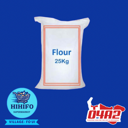 Sack of Flour 25Kg (Tangai Mahoa’a) - PICK UP FROM HIHIFO SUPERMARKET, FO'UI"