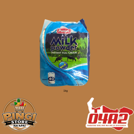 Punjas Milk Powder 1kg - "PICK UP FROM PINGI STORE, HA'APAI"